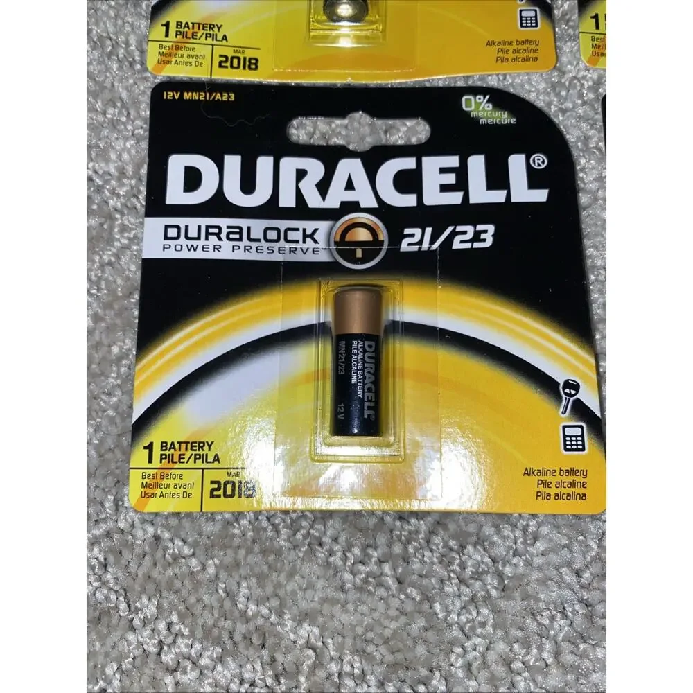 Duracell CopperTop Alkaline Batteries with Duralock 21/23 6 Pack Expires 3/2018